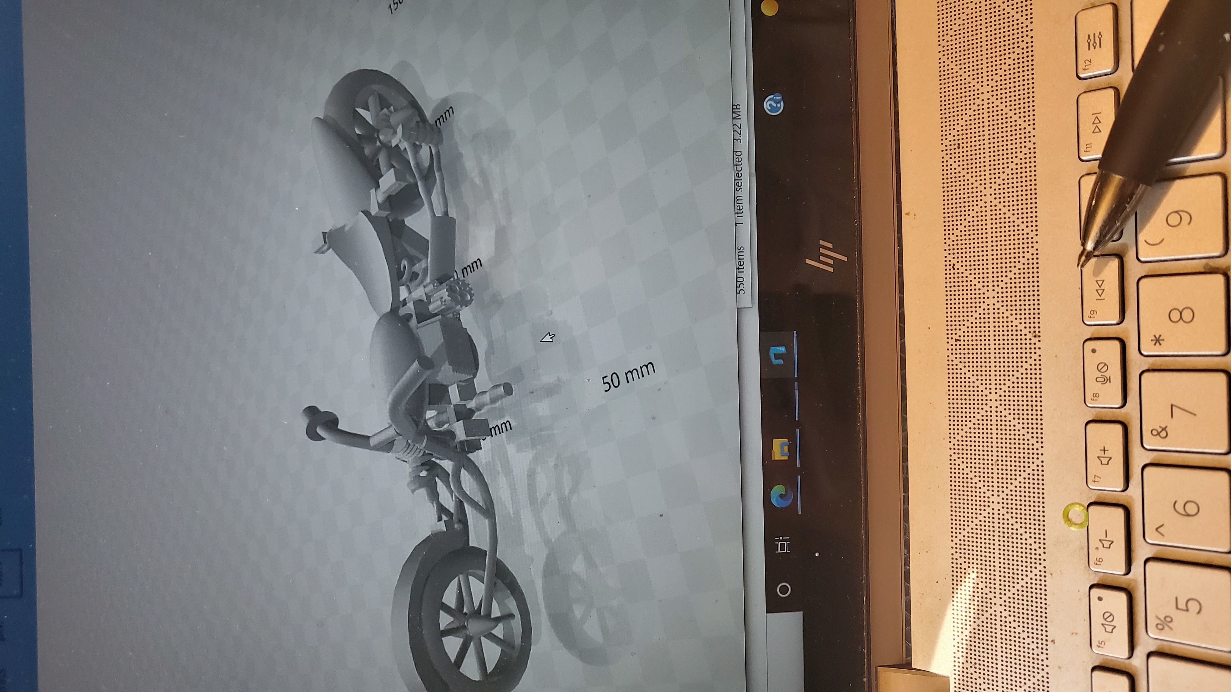 motor bike hot wheels  3D print model_4