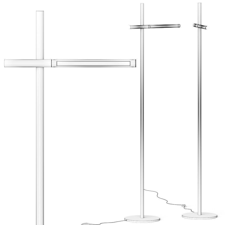 De Padova Twig Floor Lamps 3D model_1