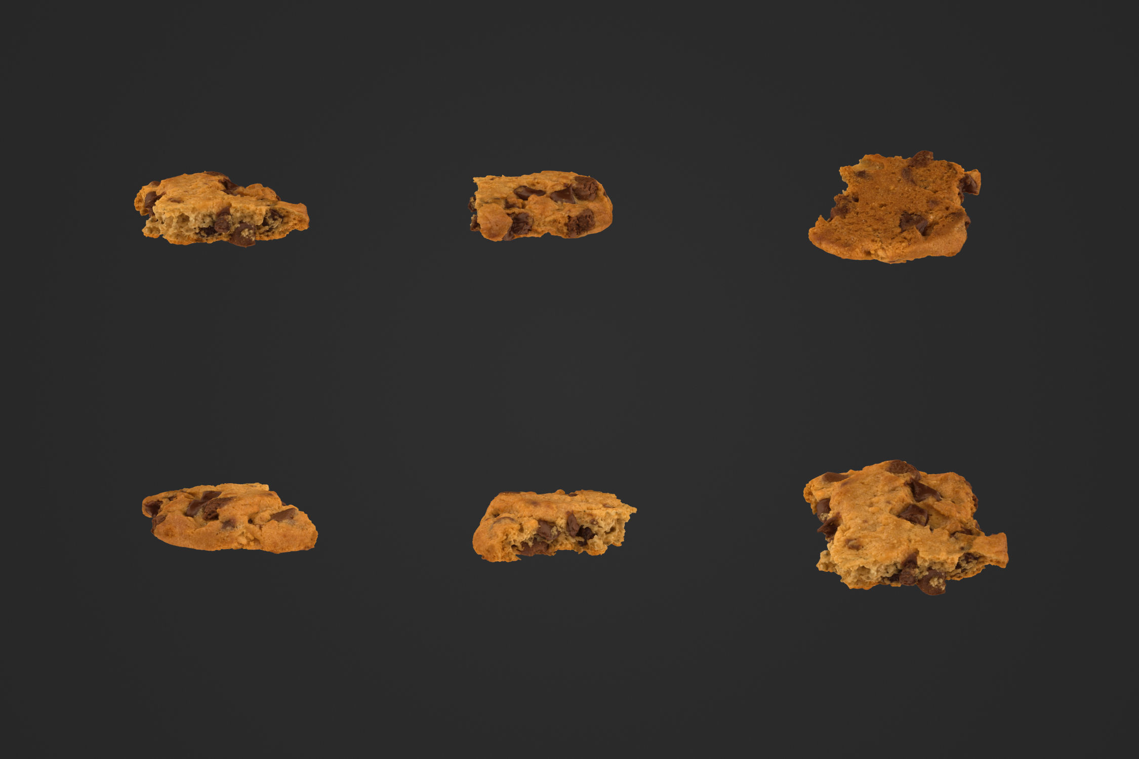 Cookie 1 - Bite 2 - 3D Scan 3D model_1