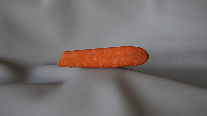 Carrot 2 - 1 Bite - 3D Scan 3D model