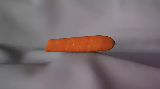 Carrot 2 - 1 Bite - 3D Scan 3D model