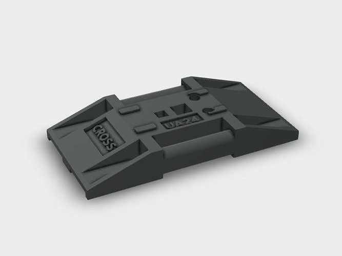 Scale 18 Diorama Zubehoer Bauzaun Fussplatte Gross 3D print model