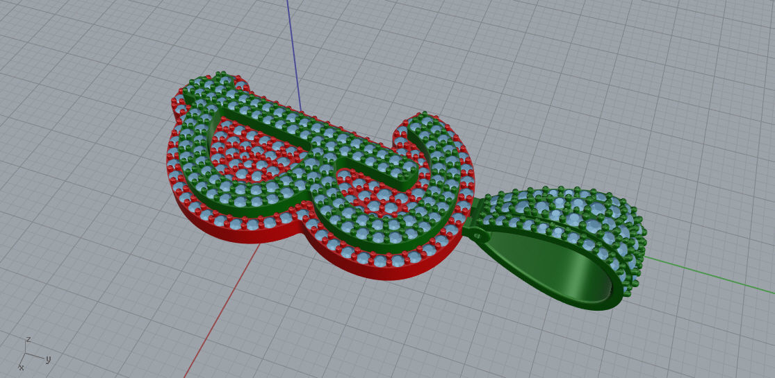 CURVED LETTER B 3D print model_5