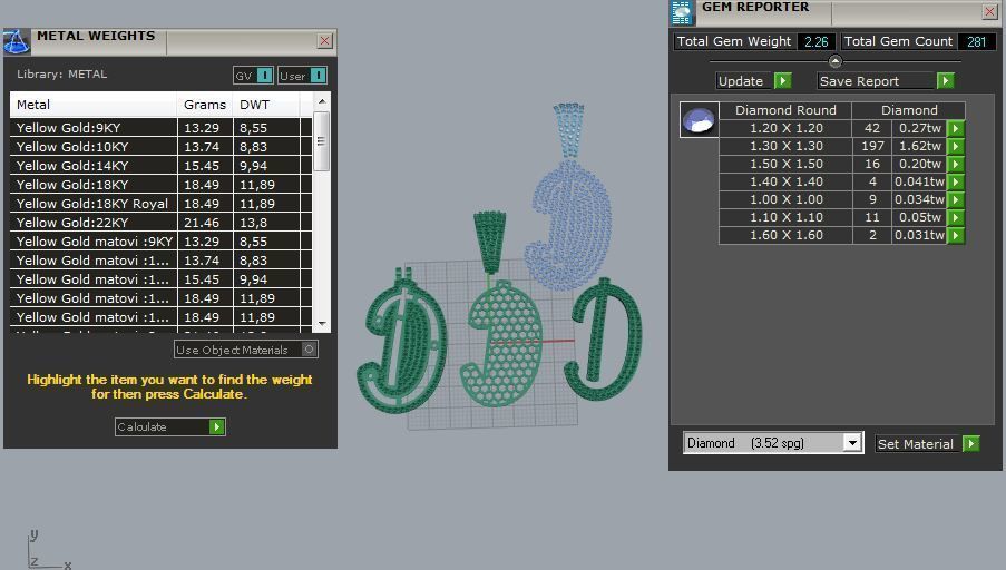 CURVED LETTER D 3D print model_2