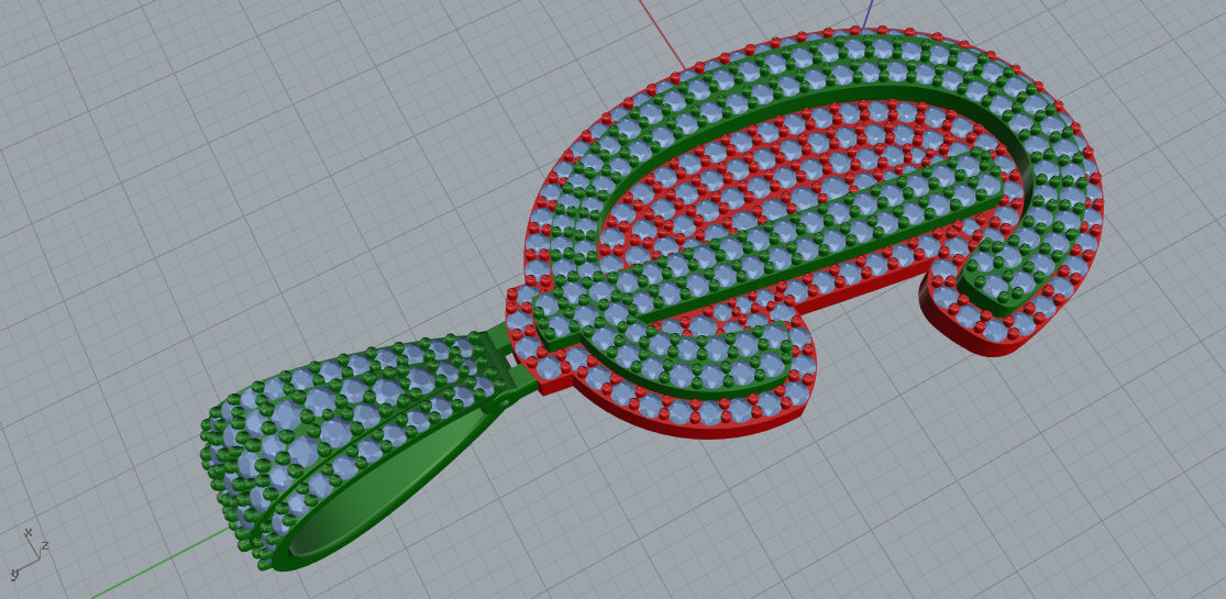 CURVED LETTER D 3D print model_4