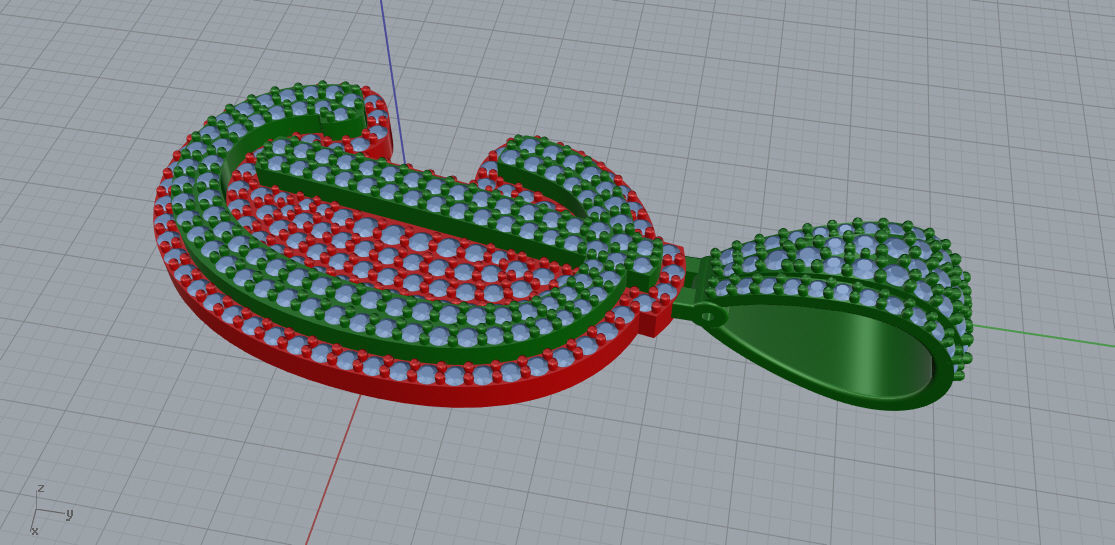 CURVED LETTER D 3D print model_5