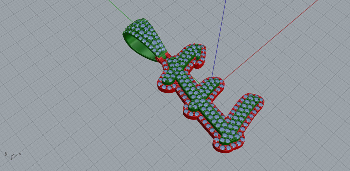 CURVED LETTER E 3D print model_1