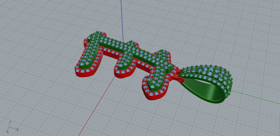 CURVED LETTER E 3D print model_5