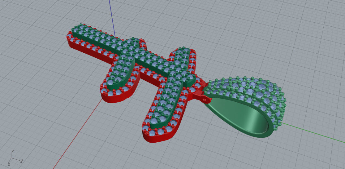 CURVED LETTER F 3D print model_5