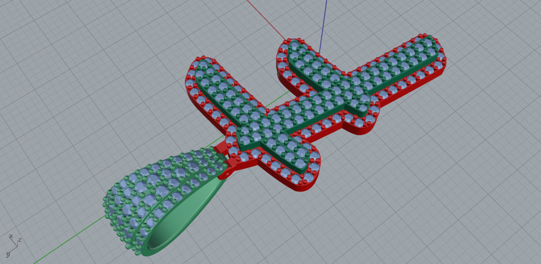 CURVED LETTER F 3D print model_4