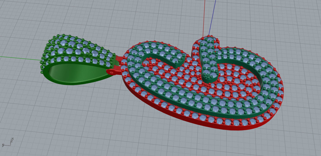 CURVED LETTER G 3D print model_3