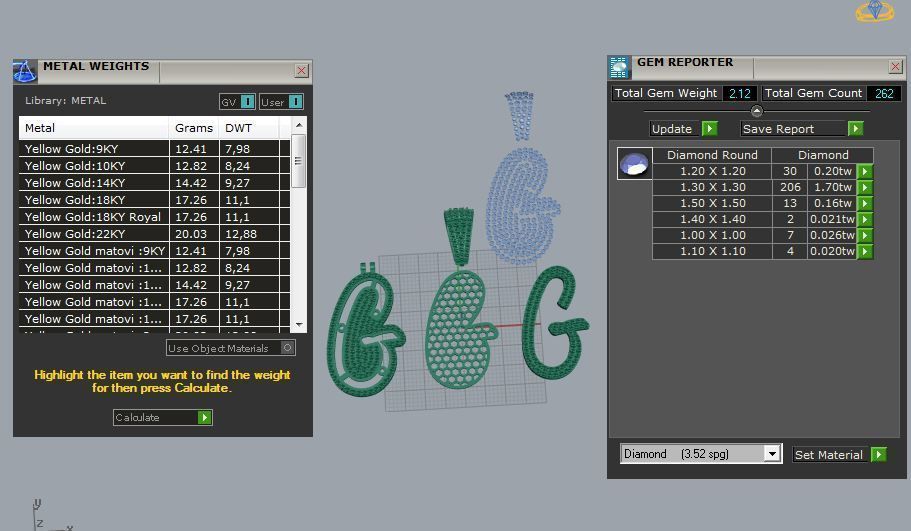 CURVED LETTER G 3D print model_2