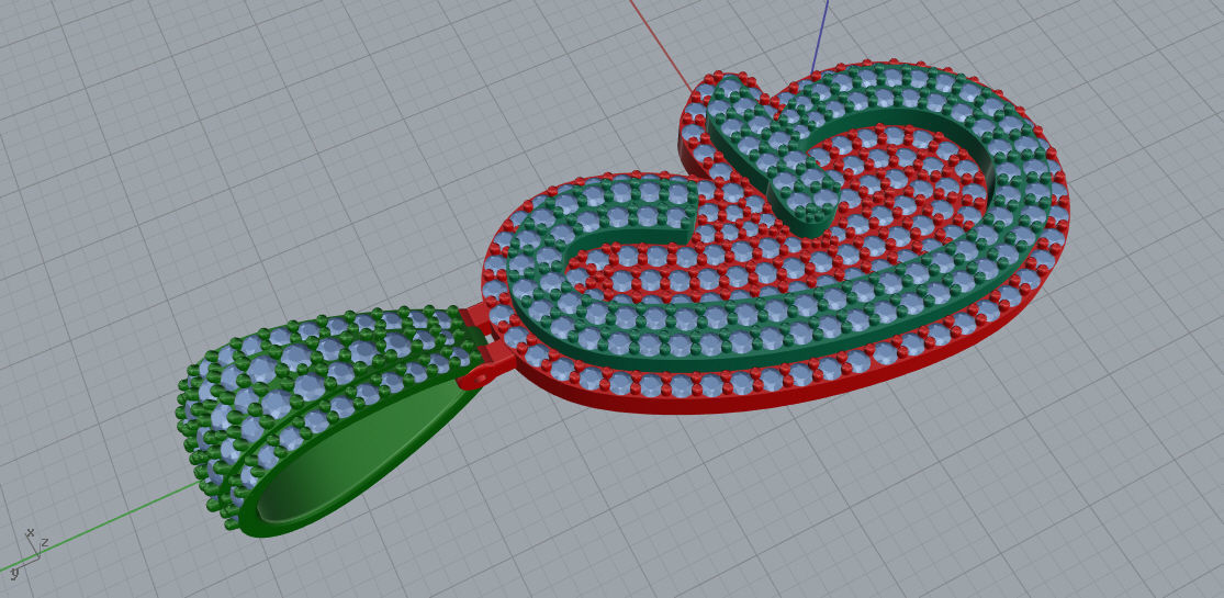 CURVED LETTER G 3D print model_4