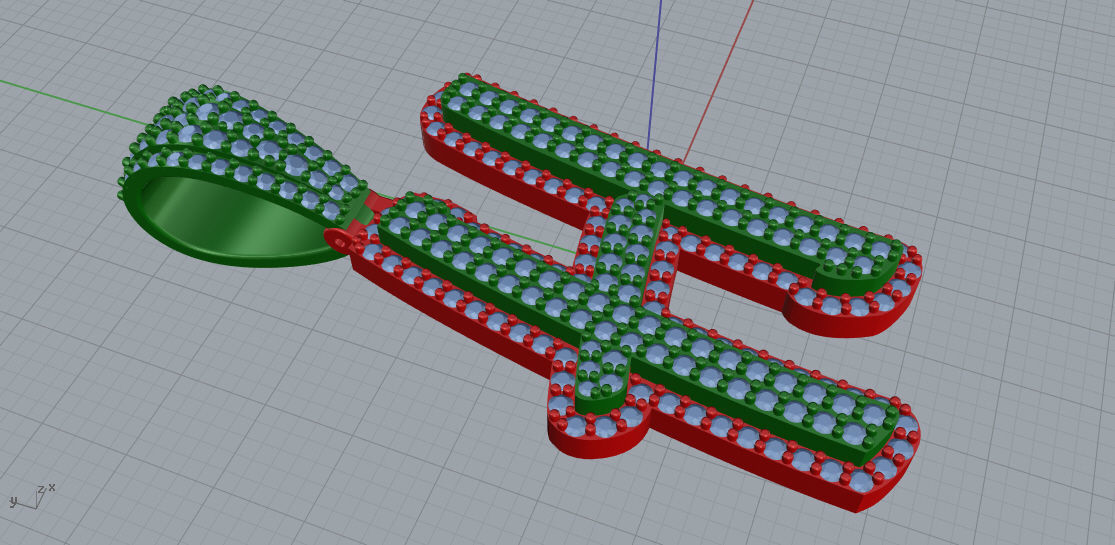 CURVED LETTER H 3D print model_3