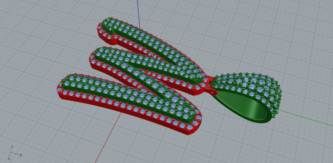 CURVED LETTER M 3D print model_5