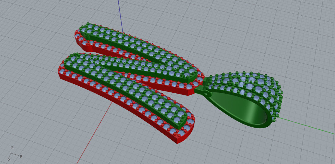 CURVED LETTER N 3D print model_5