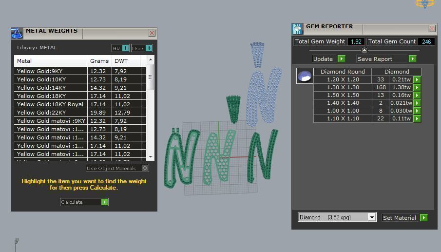CURVED LETTER N 3D print model_2