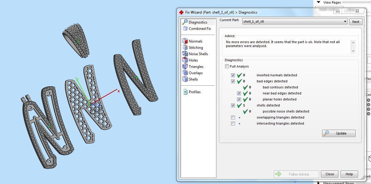 CURVED LETTER N 3D print model_10