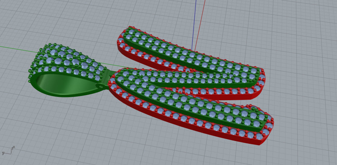 CURVED LETTER N 3D print model_3