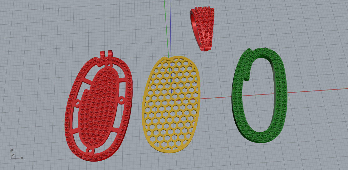 CURVED LETTER O 3D print model_9