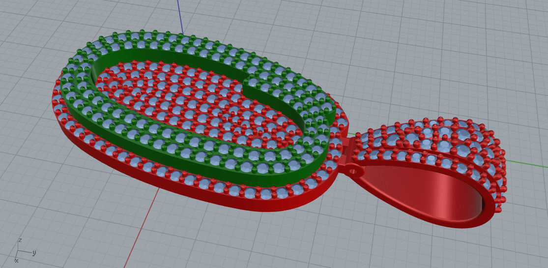 CURVED LETTER O 3D print model_5