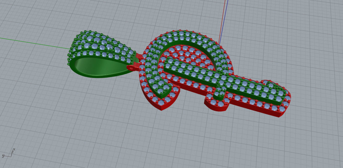 CURVED LETTER P 3D print model_3