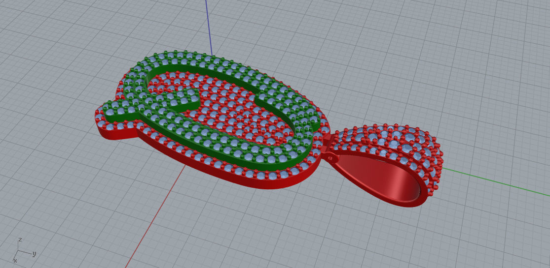 CURVED LETTER Q 3D print model_5