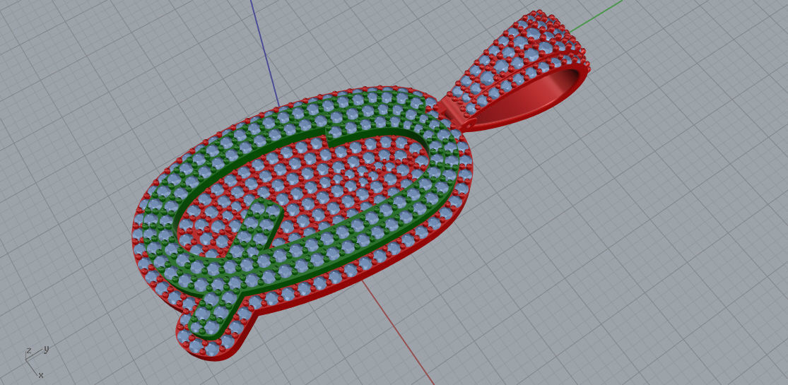 CURVED LETTER Q 3D print model_6