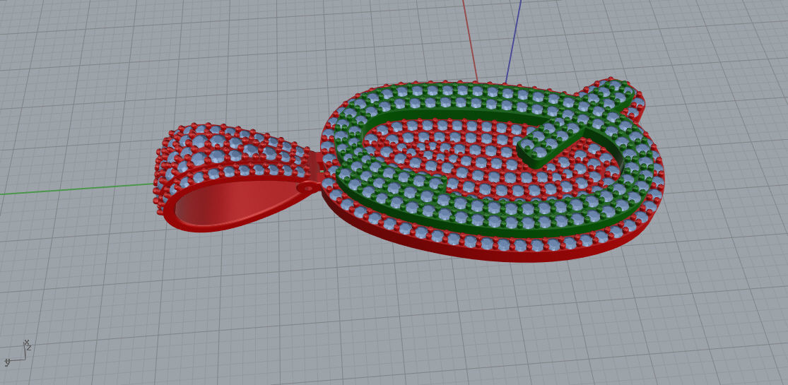 CURVED LETTER Q 3D print model_3