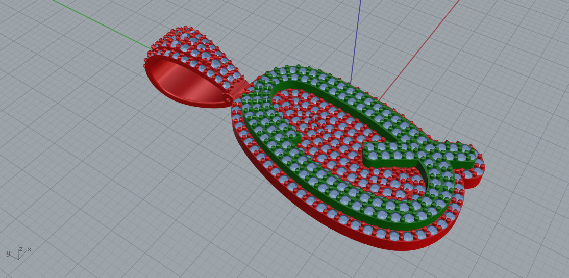 CURVED LETTER Q 3D print model_1