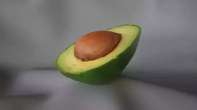 Half Avocado 1 - 3D Scan