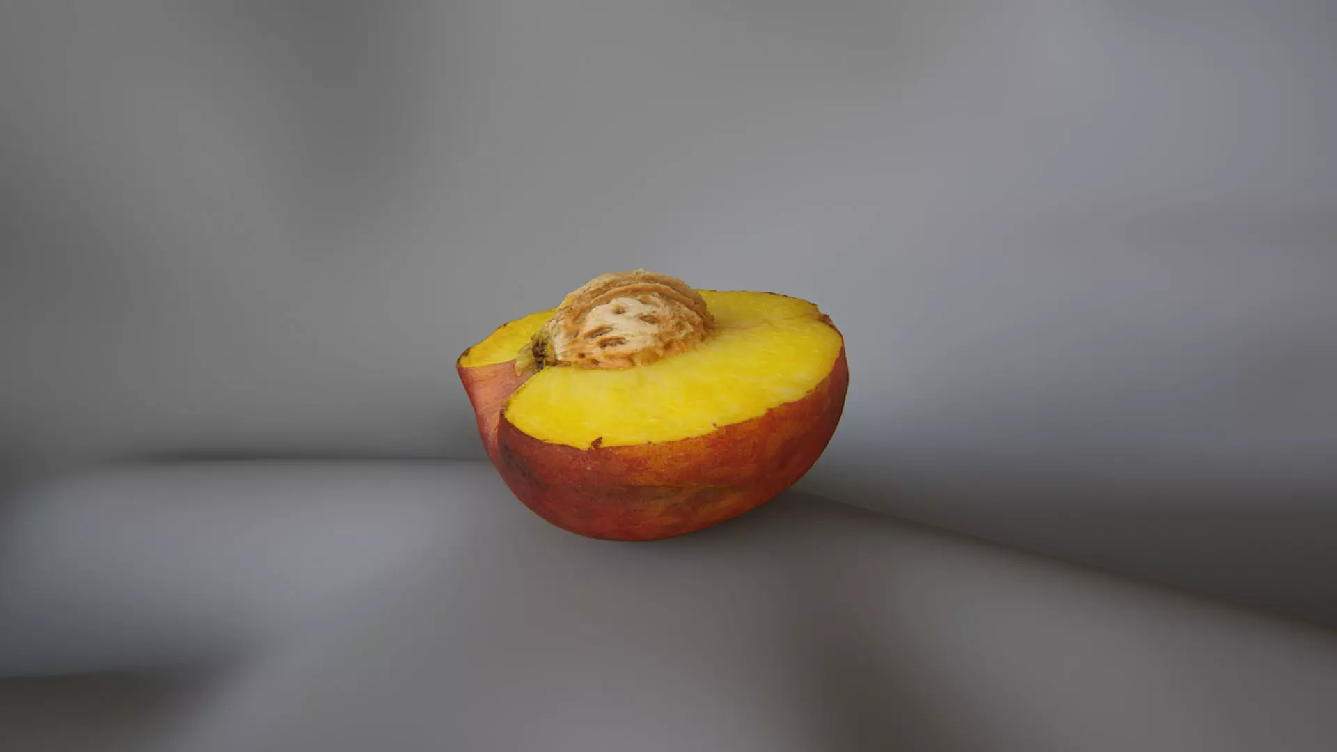 Half Peach 2 - 3D Scan 3D model_0