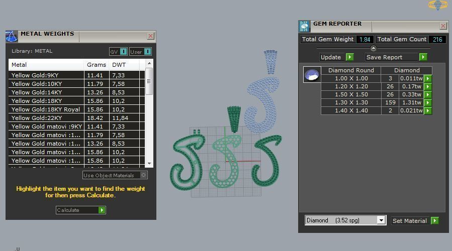 CURVED LETTER S 3D print model_2
