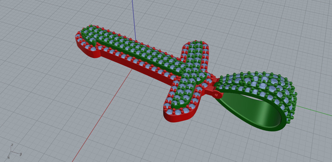 CURVED LETTER T 3D print model_5