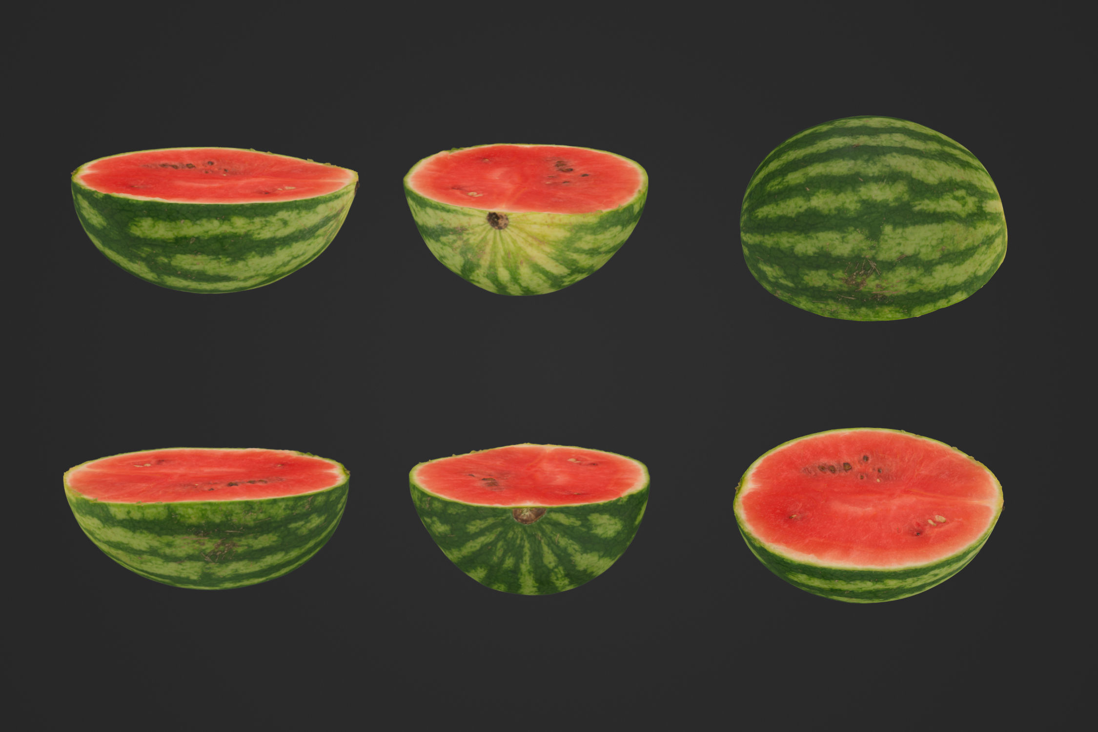 Half Watermelon 1 - 3D Scan 3D model_1
