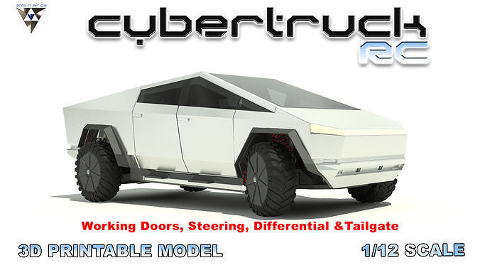 CyberTruck RC 3D print model