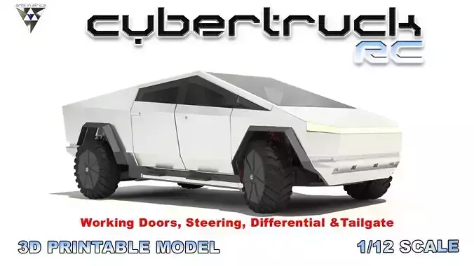 CyberTruck RC 3D print model
