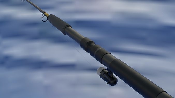 3D MODEL OF LEATHER FISHING ROD 3D model