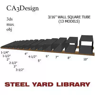 3 16in Wall Square Tube