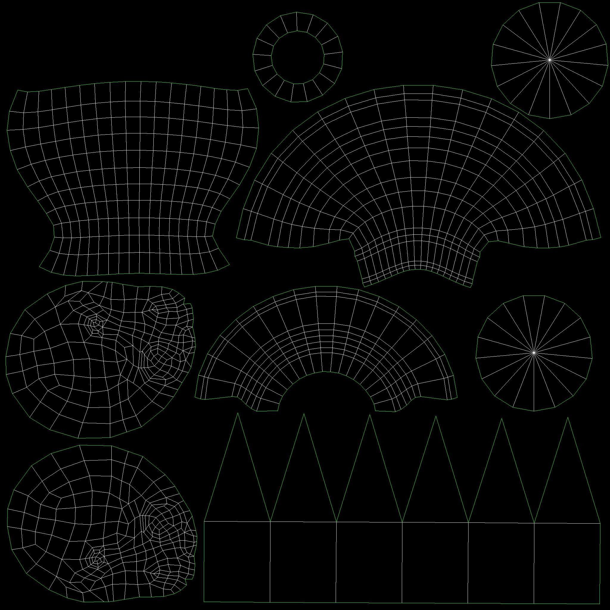 Human Skull Low Poly Low-poly 3D model_24