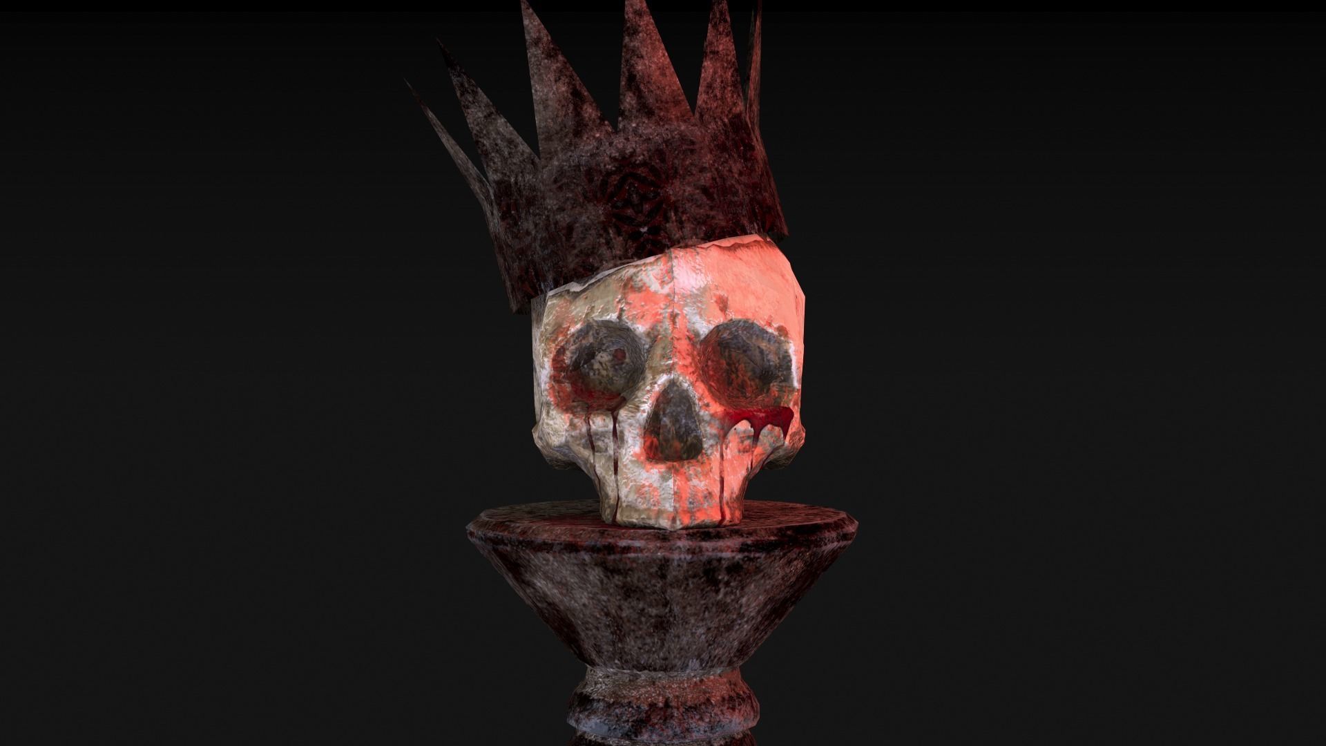 Human Skull Low Poly Low-poly 3D model_18