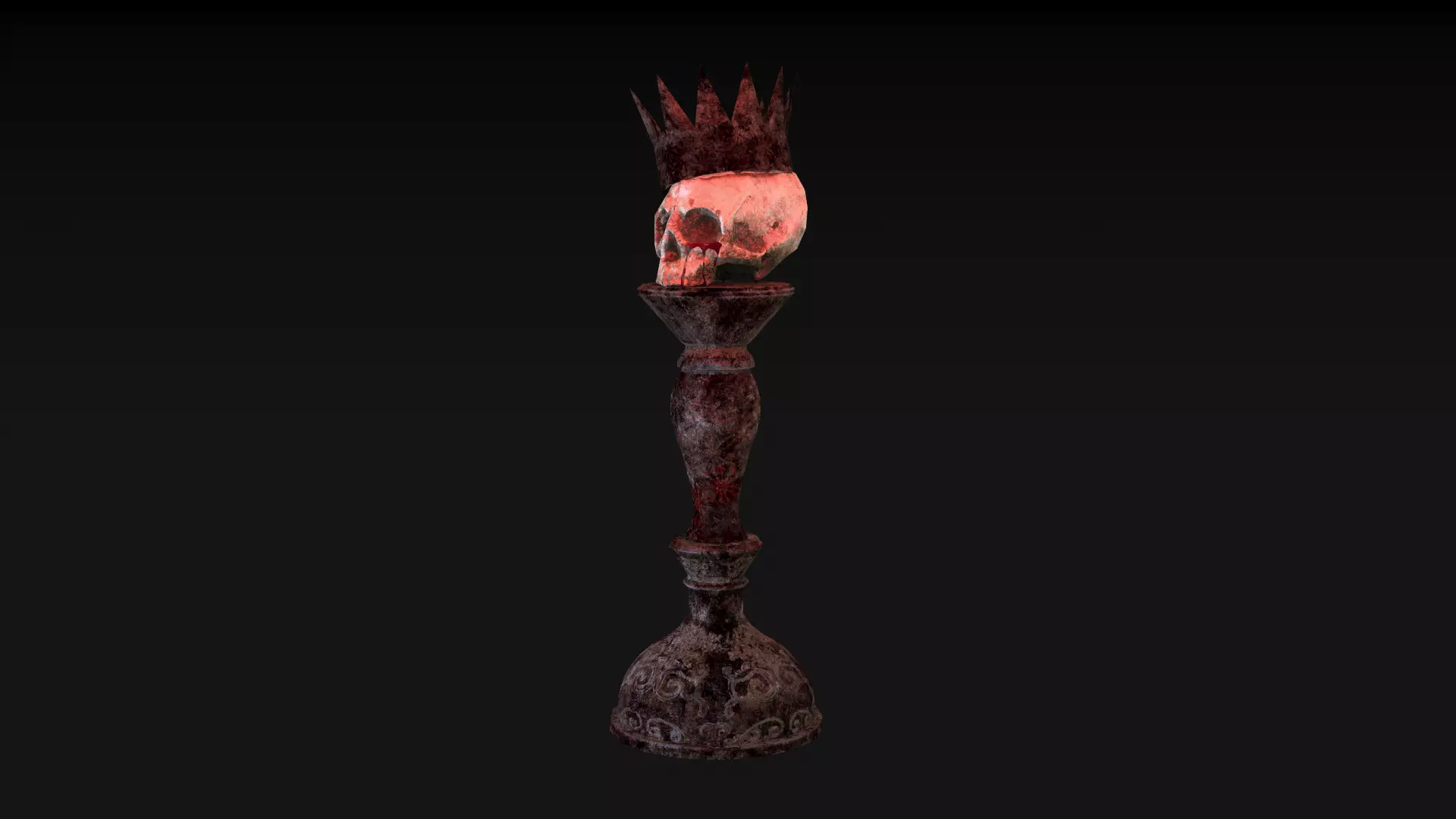 Human Skull Low Poly Low-poly 3D model_0