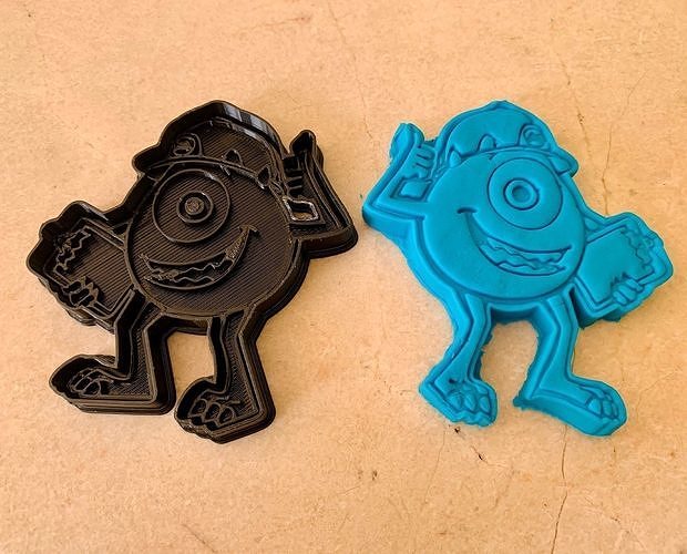 Monster inc cookie cutters  3D print model