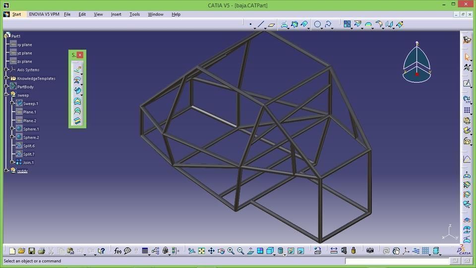 baja chassis Free 3D model_1