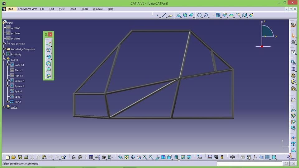 baja chassis Free 3D model_2