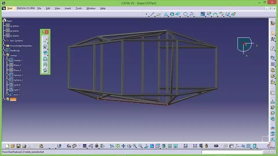 baja chassis Free 3D model_0