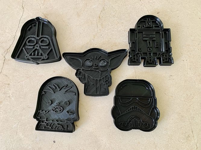 Star Wars cookie cutter kit 3D model 3D printable CGTrader