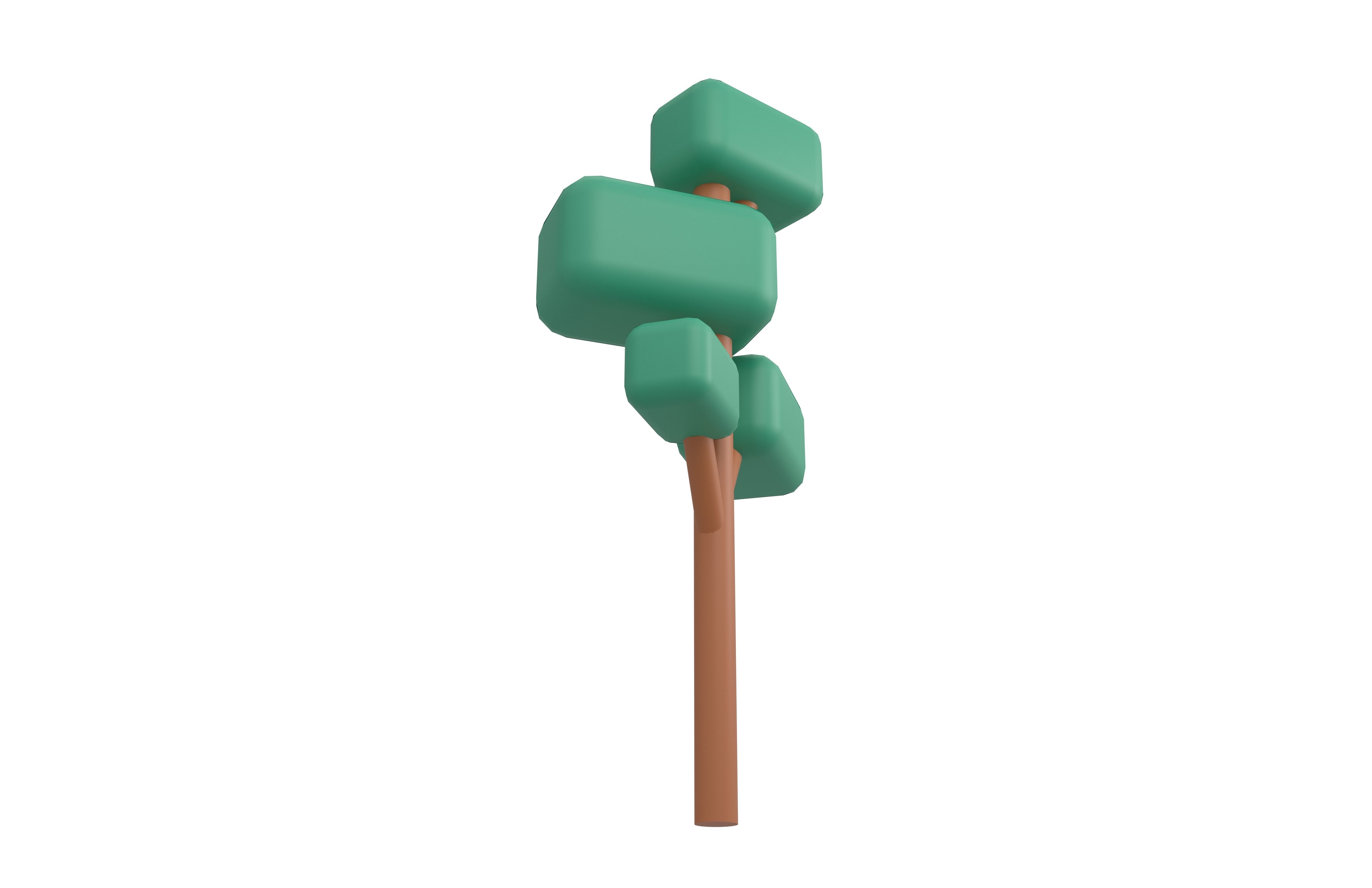 Cartoon Tree v1 Pack 01 Low-poly 3D model_16