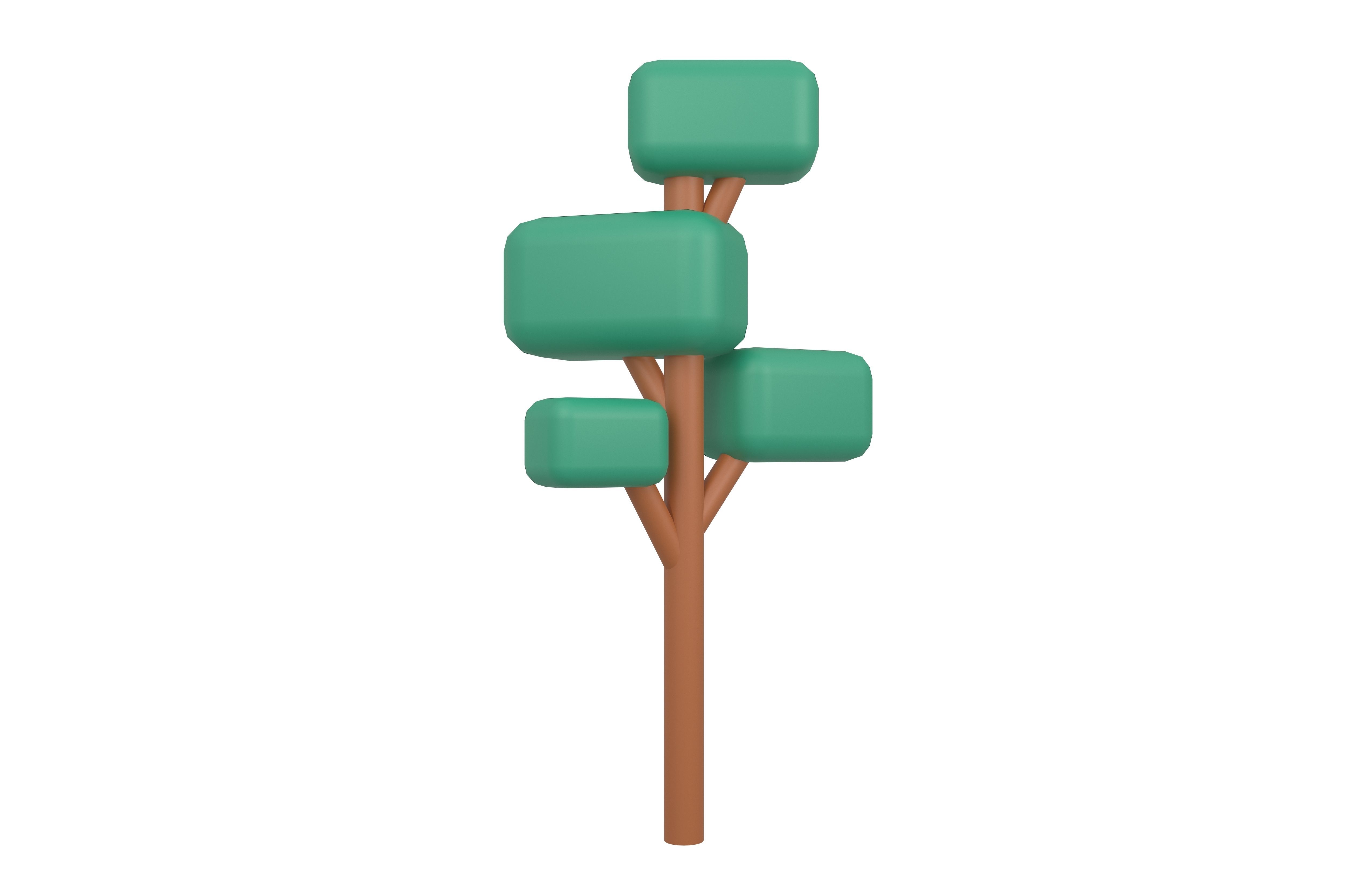 Cartoon Tree v1 Pack 01 Low-poly 3D model_14