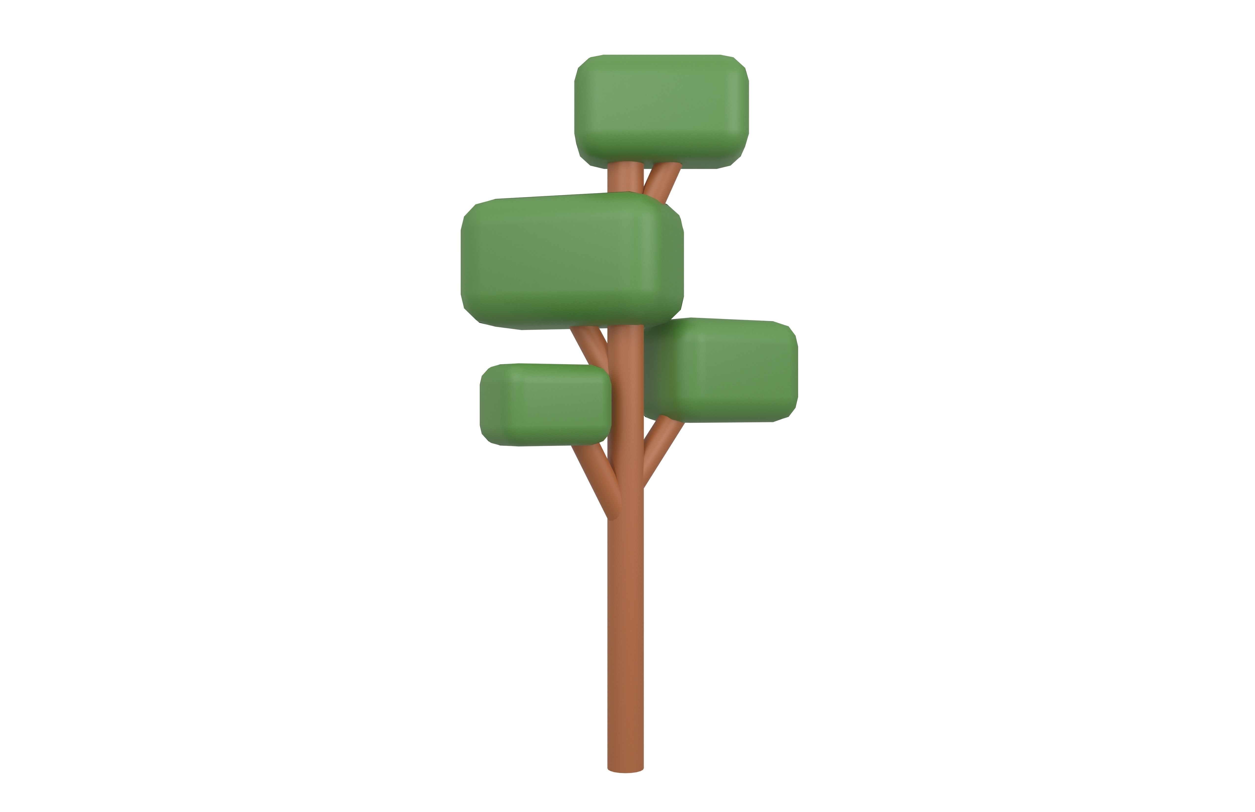Cartoon Tree v1 Pack 01 Low-poly 3D model_10